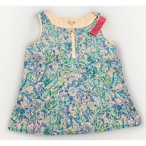 NWT $118 Lilly Pulitzer Ladies Canna Bra Tank Top UPF 50 + Surf Blue Sz XL